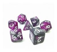 Epic Forge-Juego de 7 Dados en Caja - Fusión Violeta y Plateada