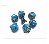 Epic Forge - Juego de 7 Dados - Fusión Azul y Negro
