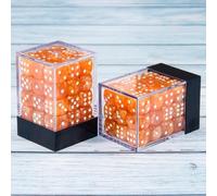 Epic Forge - Lote de 36 Dados de 6 Caras, 12 mm, Color Naranja nacarado
