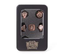Epic Forge - Lote de 7 Dados de Metal, 14 mm, Color Bronce