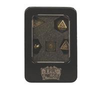 Epic Forge - Lote de 7 Dados de Metal, 14 mm, níquel sólido