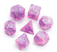 Epic Forge - Lote de 7 Dados de Resina de Color Rosa