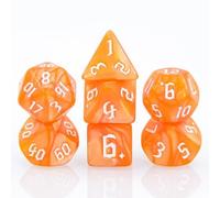 Epic Forge - Lote de 7 Dados multiformato - 16 mm - Naranja nacarado