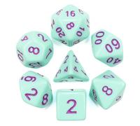 Epic Forge - Lote de 7 Dados multiformato - 16 mm - Rosa Menta