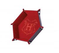 Epic Forge-Pista de Dados - Hogwarts Rojo, 19 x 19 cm, Piel y Terciopelo