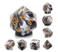 Epic Forge-Set de 7 Dados - Fusion Negro y Blanco