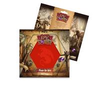 Epic Forge Tablero de Dados - Dragón Rojo - 19 x 19 cm - Piel y Terciopelo