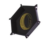 Epic Forge The Lord of The Rings - Pista de Dados El Anillo Único - 19 x 19 cm - Cuero y Terciopelo