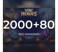 Epic Heroes - X Hero Red Diamond 2000 + 80 Red Diamonds Direct Top-Up - GLOBAL