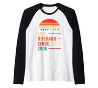 Epic Husband Since 2006 20 Years 20th Wedding Anniversary Camiseta Manga Raglan