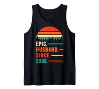 Epic Husband Since 2006 20 Years 20th Wedding Anniversary Camiseta sin Mangas