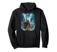 Epic Japanese Anime Christian Bible - Moses Parting The Sea Sudadera con Capucha