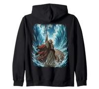 Epic Japanese Anime Christian Bible - Moses Parting The Sea Sudadera con Capucha