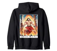 Epic Japanese Anime Christian Faith Bible Graphic - Samson Sudadera con Capucha