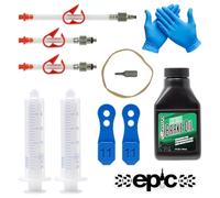 epic Kit de purga para frenos de aceite mineral SRAM y aceite mineral Maxima | Se adapta a frenos SRAM Maven y DB8 | Incluye herramienta Bleeding Edge (aceite mineral de 120 ml)