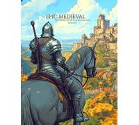 Epic Medieval Coloring Book: Bold and Easy Fantasy Realms with Knights, Dragons, Castles, and Mythical Creatures for Stress Relief and Relaxation