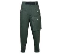 Epic Militaria Pantalones Panzer HBT del ejército alemán de calidad de la Segunda Guerra Mundial, Verde caña, L