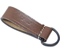 Epic Militaria Réplica WW2 Alemán Trabilla De Cinturón De Cuero - Anillo En D (Marrón)