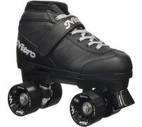Epic Patines 2016 Super Nitro 6 Indoor/Outdoor Quad Velocidad Patines, Negro