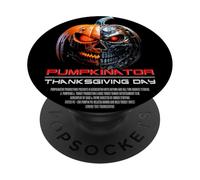 Epic Pumpkin Robot: Halloween, Thanksgiving, Harvest Graphic PopSockets PopGrip Adhesivo