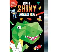 Epic Shiny Sticker Art: Create and Color 12 Mosaics!