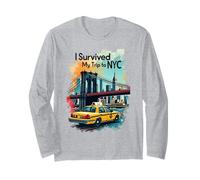 Epic Sobrevivo a mi Viaje a NYC - NYC Skylines New York City Manga Larga