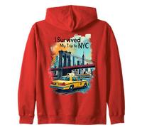 Epic Sobrevivo a mi Viaje a NYC - NYC Skylines New York City Sudadera con Capucha