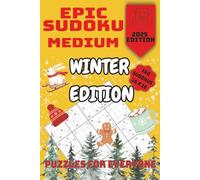 Epic Sudoku Medium - Winter Edition: 160 Medium Sudoku Puzzles | Large Print Format with Solutions | Winter Brain Teasers for Adults, Seniors and Teens