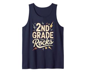 Épica 2º Grado Rocks Primer Día Maestro Coro Futuros Héroes Camiseta sin Mangas