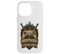 Épica Obra gráfica épica Inspirada en Brother Level Up Fantasy RPG Carcasa para iPhone 14 Pro MAX