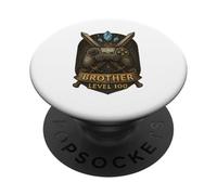 Épica Obra gráfica épica Inspirada en Brother Level Up Fantasy RPG PopSockets PopGrip Adhesivo