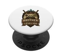 Épica Obra gráfica épica Inspirada en Brother Level Up Fantasy RPG PopSockets PopGrip Adhesivo