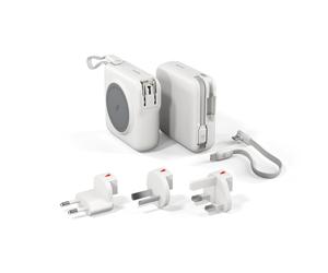 Epico Travel UltraPack 3in1 Batería Externa Magnética Inalámbrica 10.000mAh y Cargador de Pared Blanco - 9915101100223