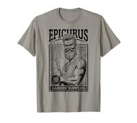 Epicuro Garden Supplies Funny Philosophy Gardening Retro Ad Camiseta