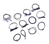EPIGEIST 1 Juego Accesorios Para El Cabello De La Cuerda Elástico Cordón Para El Cabello Atar Pequeño Deslizar Lazos Para El Cabello Diadilla Chicas Perla Marina De Guerra