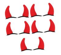 EPIGEIST 10 Piezas Clips de Pelo Cuerno de Rojo para Halloween Accesorios Cosplay Ligeros y Duraderos para Mujeres y Niñas Fiestas Temáticas