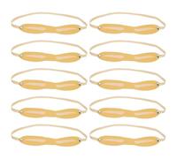 EPIGEIST 10 Piezas de Piel Sintética para Práctica de Cejas Diadema Ajustable Piel Artificial Profesional para Principiantes Adecuado para Entrenamiento de Maquillaje de Cejas