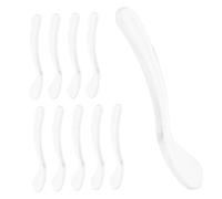 EPIGEIST 10 piezas Espátulas de Maquillaje Aplicadores Faciales para Crema y Mascarilla Cucharas Cosméticas Transparentes para Cuidado Piel Herramientas para Salón de Belleza Utensilios