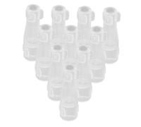 EPIGEIST 10 Piezas Protector para Brochas de Maquillaje Redondo Transparente de Fundas Reutilizables para Viaje Almacenamiento Seguro y Protección de Cabezales de Pincel