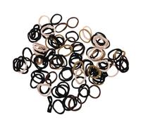 EPIGEIST 100 piezas Gomas de Pelo Sin Costuras Color Té con Leche Alta Elasticidad para Mujeres y Niñas Coleteros Pequeños Resistentes para Coletas Elegantes y Protección Capilar