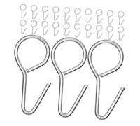 EPIGEIST 100piezas Ganchos Forma De s De Metal Para Fijar Fundas De Asiento De Coche Resistentes y Fáciles De Instalar Para Tapicería y Asientos De Automóviles