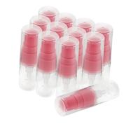 EPIGEIST 12 Piezas Botellas Recargables con Bomba para Cosméticos Viaje Envases Transparentes y Ligeros para Loción Sérum y Cremas Dispensador Portátil Prueba de Fugas