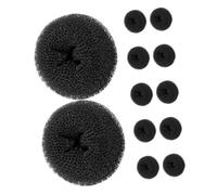 EPIGEIST 12 Piezas Moldeador de Moños para Cabello Donut Elástico Accesorio Ligero para Peinados Rápidos Viaje Oficina y Diario Adecuado para Tipo de Cabello