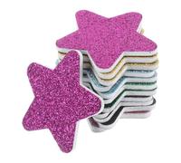 EPIGEIST 12 Tiras Desechables de de Uñas Mini Forma de Estrella Bloque Esponja Pulidor para Manicura y Pedicura Limas Portátiles Navideñas Herramienta de Pulido para Cuidado Profesional
