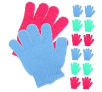 EPIGEIST 14 piezas Guantes Exfoliantes de Baño para Ducha y Masaje Corporal Guantes Tipo Manopla para Eliminar Células Muertas y Limpiar Seca para Mujeres Hombres y Estudiantes