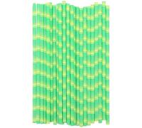 EPIGEIST 150 Piezas Pajitas de Papel Biodegradables para Beber Unidades Verdes para Fiestas Compatibles con Vasos Botellas y Jarras para Despedidas y Eventos