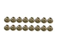 EPIGEIST 16 piezas Campanitas Pequeñas de Metal Tono Bronce Vintage para Manualidades y Adorno Navideño Accesorios para Entrenamiento de Perros Pequeños y Creación de Campanas de Viento