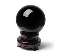 EPIGEIST 1pieza Bola De Cristal Natural De Obsidiana para Decoración De Escritorio Hogar y Oficina Adorno Elegante y Energético