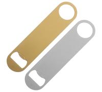 EPIGEIST 2 Abridores de Botellas Planos de Acero Inoxidable Portátil y Ligero Color Dorado y Plateado Extractor de Corchos y Chapas para Bar Cocina y Uso Profesional Accesorio