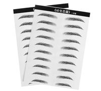 EPIGEIST 2 Hojas Pegatinas Impermeables de Cejas Simulación Pelo Natural para Mujeres sin Cejas Fáciles de Aplicar y Moldear con Plantilla Personalizada